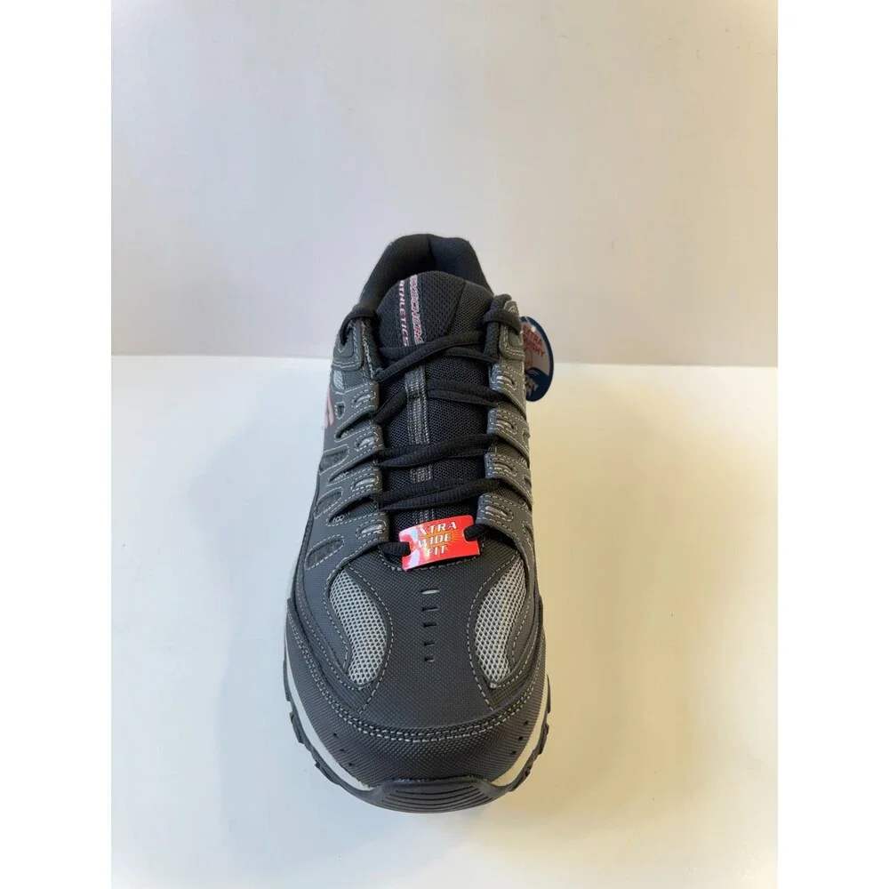 Skechers Mens Sneakers Grey After Burn Memory Fit Sneakers US 13 Wide